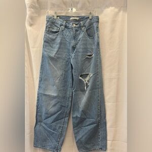 Distressed Light Blue Jeans